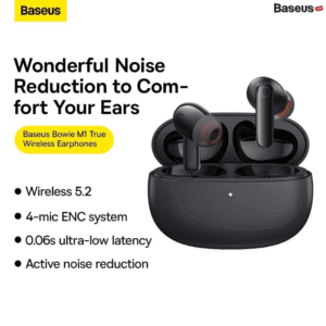 BASEUS Bowie MZ10 True Wireless Earphones Bluetooth 5.2 Noise Cancelling & 4 Mic