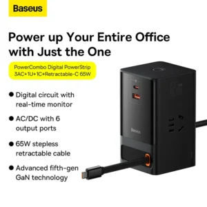 Baseus PowerCombo 6 in 1 Charging Station 65W