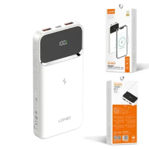 Ldnio PQ11 10000mAh Led Digital Display Wireless Power Bank 15w