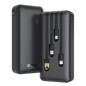 1Hora Powerbank Multi-Cable Charging Station with Built-in Flashlight –  GAR159