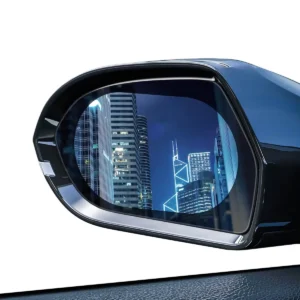 Baseus 0.15mm Rainproof Film for Car Rear View Mirror (Oval 2 pcs/pack 135*95mm) – Transparent