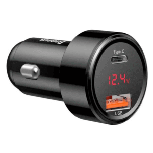 Baseus Magic Series PPS Digital Display Type-c PD+QC Intelligent Dual Quick Car Charging 45W – Black