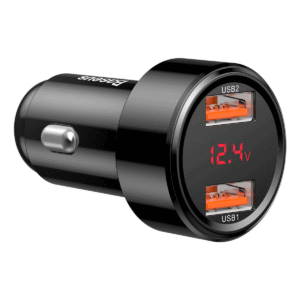 Baseus Magic Series 45w Car Charger with Digital Display & Dual USB Ports