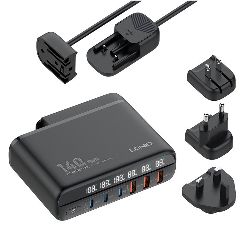Ldnio A6140C GaN Super Fast Desktop Charger 140w