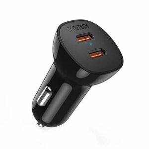 Choetech 40W Dual Type-C Fast Car Charger TC0008