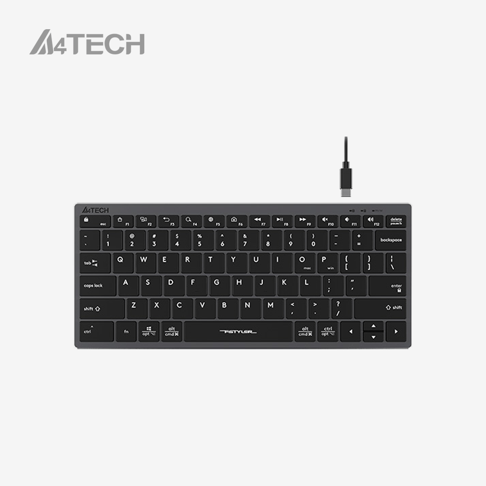 A4tech Fstyler FX51 Scissor Switch Compact Wired Keyboard | Black