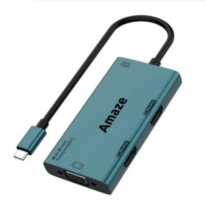 Amaze A324 Type C to Dual HDMI + VGA + Audio Hub ? Black