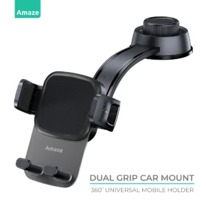 Amaze Dual Grip 360 Degree Mobile Holder A590 – Black