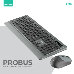 Amaze Probus Palm Comfort Wireless Keyboard & Mouse Combo – A745
