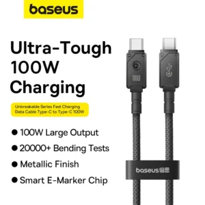 Baseus Unbreakable Series Fast Charging Data Cable Type-C to Type-C 100W