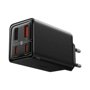 Baseus GaN6 Pro Fast Charger 2C+2U 100W EU With Mini White Cable Type? C to Type?C 100W