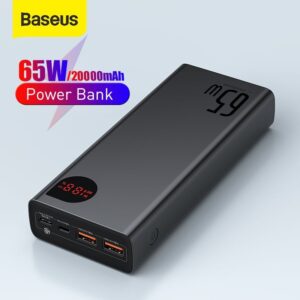 Baseus Adaman Metal Digital Display Quick Charge Power Bank 65W 20000mAh – Black