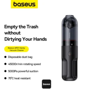 Baseus AP01 Handy Vacuum Cleaner 5000pa – Cluster Black
