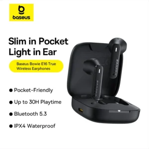 Baseus Bowie E16 Earbuds with Bluetooth 5.3 & Upto 30 Hours Playtime