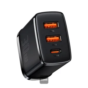 Baseus Compact Quick Fast Charger 2U+C 30W CN Black