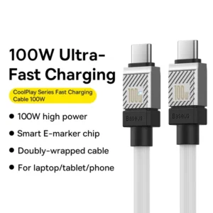 Baseus CoolPlay Series Fast Charging Cable Type-C to Type-C 100W