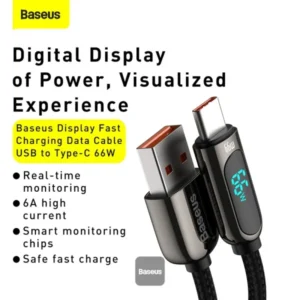 Baseus Display Fast Charging Data Cable USB to Type-C 66W