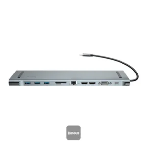 Baseus Enjoyment Series Multi-functional Type-C intelligent HD HUB Dark Gray