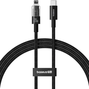Baseus Gem Series 20W Type C To Lightning Data Cable – Cluster Black 1m