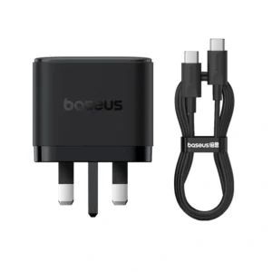 Baseus Palm Fast Charger 2C+U 65W UK with Type-C to Type-C Cable