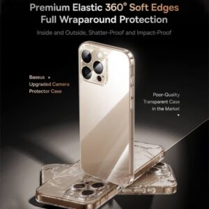 Baseus Simple Series iPhone 16 Pro Max Phone Case with Lens Protector