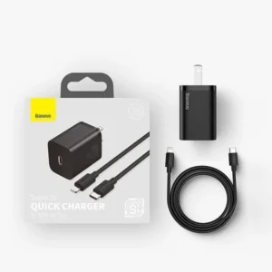 Baseus Super Si PD 20W Adapter With Type C to Lighting Cable