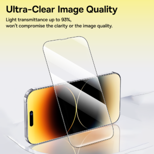 Baseus Corning Series iPhone 16 pro/ 16 pro Max Full-Coverage HD Tempered Glass Screen Protector