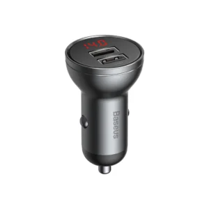 Baseus Digital Display Dual USB 4.8A 24W Car Charger