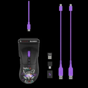 Bloody R73 Ultra Duo Dual Mode Wireless Gaming Mouse – Cypher Ghost