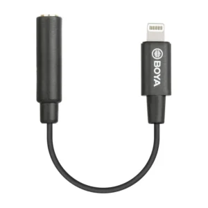 Boya BY-K3 3.5mm TRRS (Female) to Lightning (Male) Audio Adapter