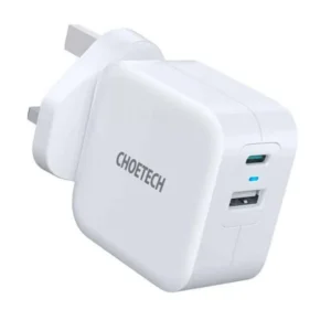 Choetech 38W PD Dual Ports Fast Charger  White – PD5002