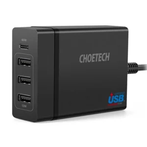 Choetech PD 72W 4-Port Desktop with 1.5m US Power line Black ? PD72