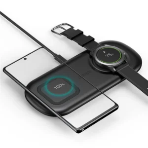 CHOETECH 2 In 1 Wireless Charger 10W Max Wireless Charging Pad For Phones and Galaxy Watch – T570-S