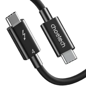 Choetech A3010 Thunderbolt 4 Cable 2.6ft With 100W Charging And 8K@30Hz 5K@60Hz ? Black