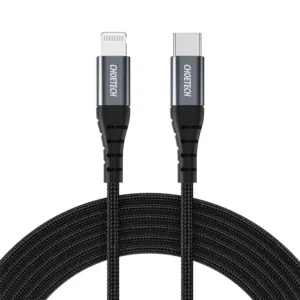 Choetech IP0042 USB-C to iP Nylon Braided MFi Certified Cable 3m ? Black