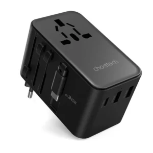 Choetech PD5021 GaN 45W PD Unviersal Travel Adapter with Retractable USB-C