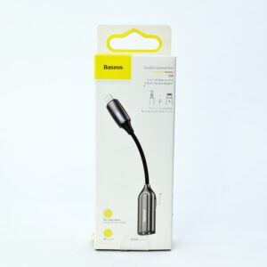 Baseus L56 2-in-1 iphone lightning Male to iphone lightning Female plus 3.5mm Female Adapter