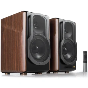 Edifier S2000MKIII Hi-Res Audio Active 2.0 Bluetooth Bookshelf Speaker Set Brown – 1 Year Warranty