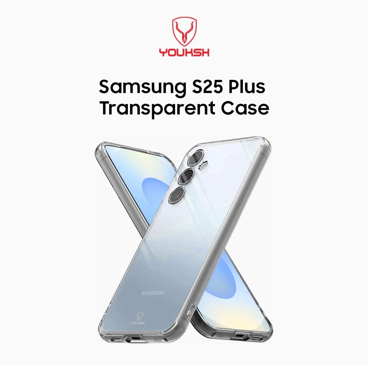 Youksh Samsung S25 Plus Transparent Case