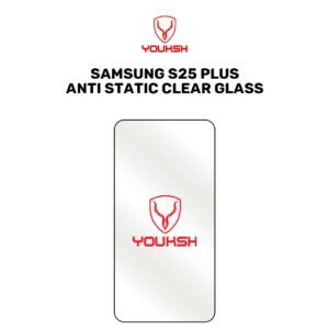 Youksh Samsung Galaxy S25 Plus Anti Static Clear Glass Protector