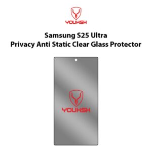 Youksh Samsung Galaxy S25 Ultra Privacy Glass Protector