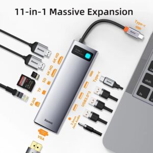 Baseus Metal Gleam Series 11-in-1 Multifunctional Type-C HUB