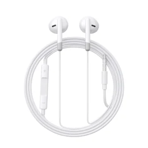 Joyroom JR-EW01 Wired Series Half In-Ear Wired Earphones – White