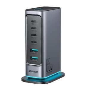 Joyroom JR-TCM02 65W Multi-port Charger – Dark Gray