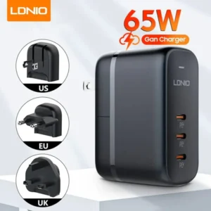 Ldnio Q367 65W GAN Fast Charger with USB C to C Cable