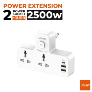 Ldnio SC2311 20W 3-Port USB Charger Extension