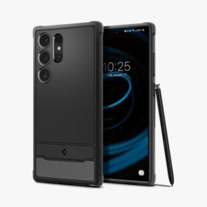 Spigen Rugged Armor Case for Samsung Galaxy S24 Ultra – Matte Black