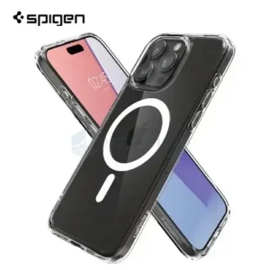Spigen Ultra Hybrid MagFit Case for Apple iPhone 15 Series – Clear White