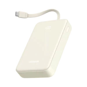 UGREEN 20000mAh Power Bank with Built-In USB-C Cable – 35340
