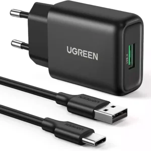 Ugreen 10186 18W Usb Fast Charger with USB-C Cable